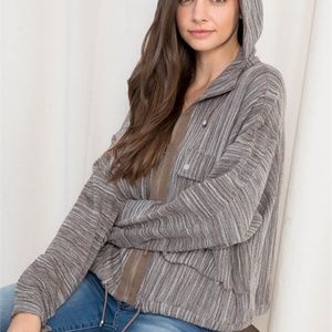 Earth Tone Hooded Jacket